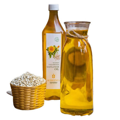 Sudhanya Safflower Oil - Wooden Cold Pressed