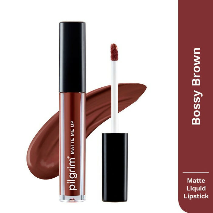 Pilgrim Matte Me Up Liquid Lipstick Bossy Brown