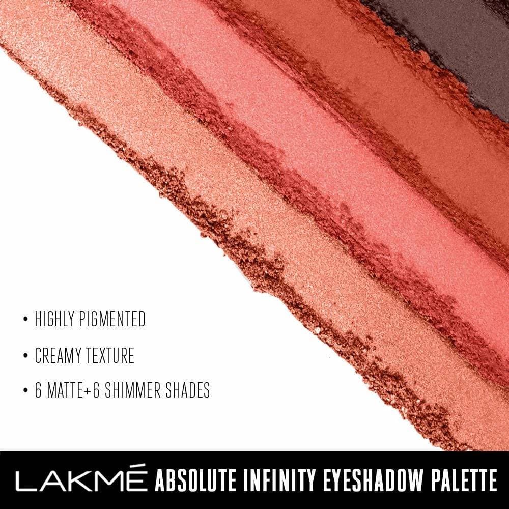 Lakme Absolute Infinity Eye Shadow Palette - Coral Sunset