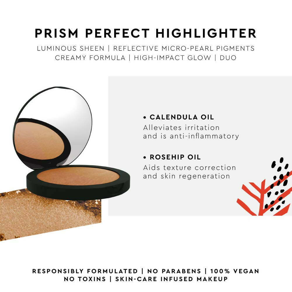 Kiro Prism Perfect Highlighter Blush - Sandy Rose & Pearly Bronze