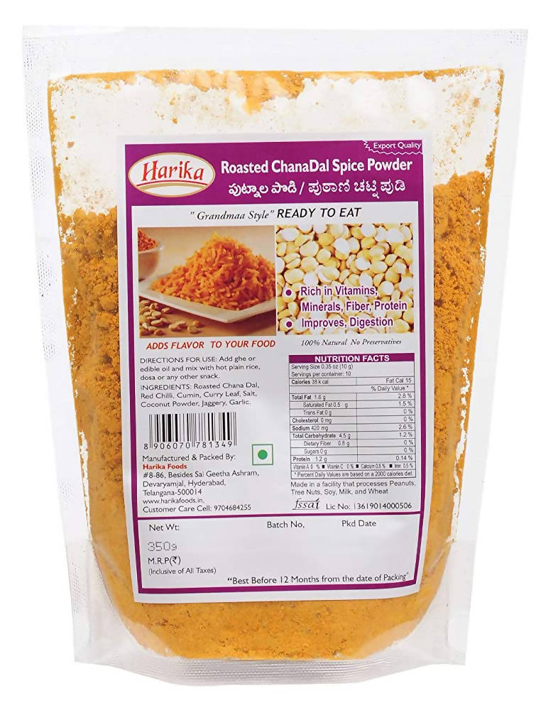 Harika Roasted Chana Dal Spice Powder - BUDNE
