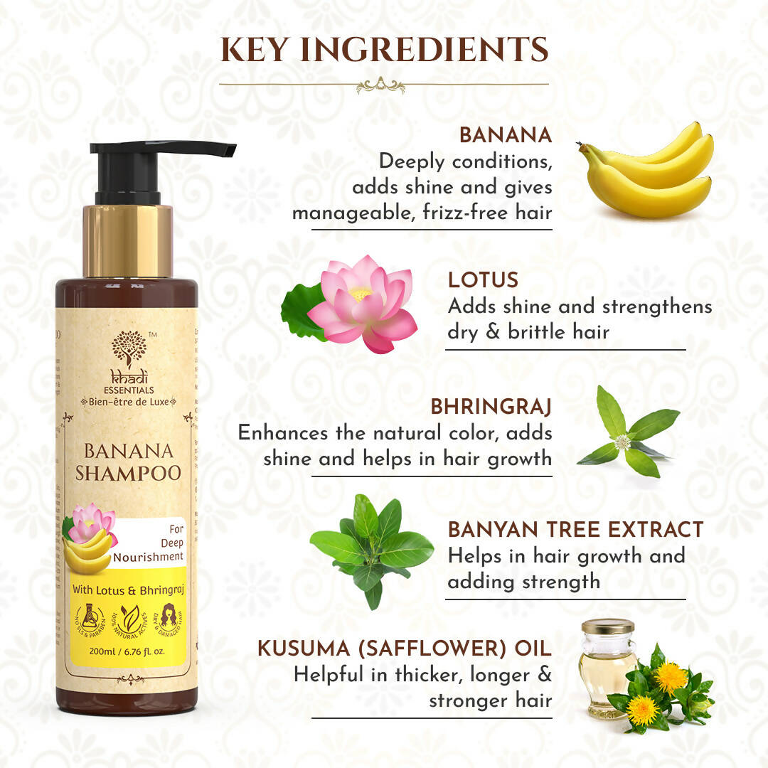 Khadi Essentials Banana Shampoo