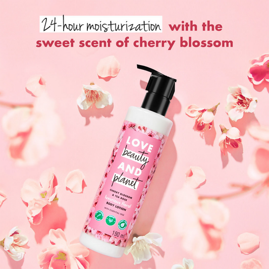 Love Beauty And Planet Cherry Blossom & Tea Rose Body Lotion