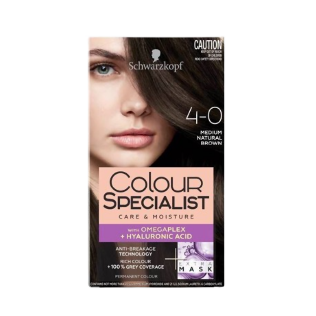 Schwarzkopf Colour Specialist Permanent Hair Colour - 4.0 Medium Natural Brown