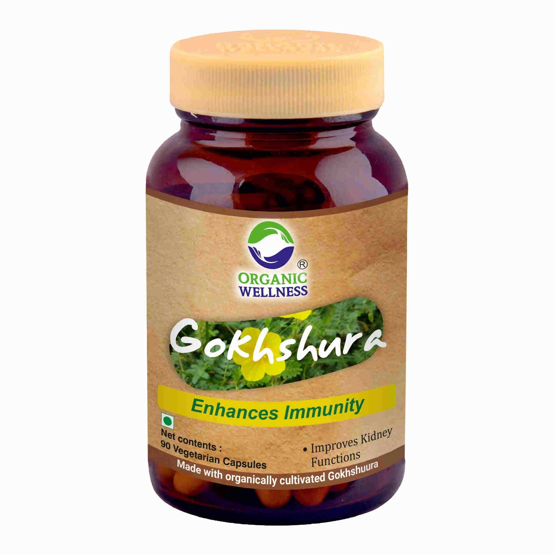 Organic Wellness Gokhshura Vegetarian Capsules - BUDEN