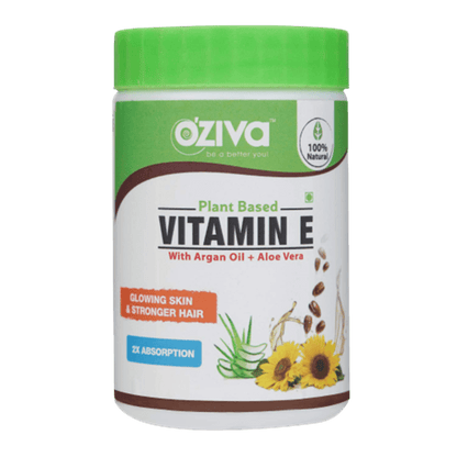 OZiva Plant Based Natural Vitamin E (With Argan oil + Aloe vera)