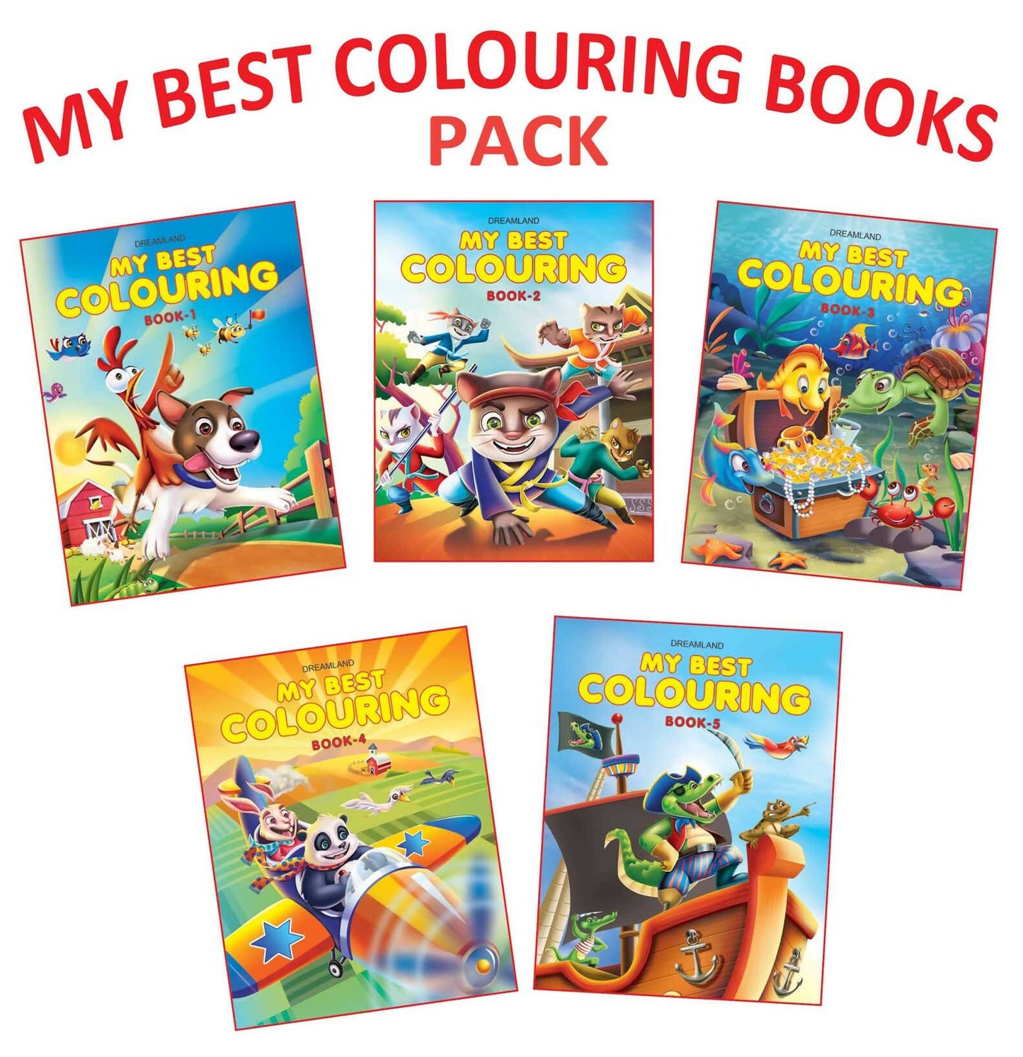 Dreamland Best Colouring - pack (5 titles)