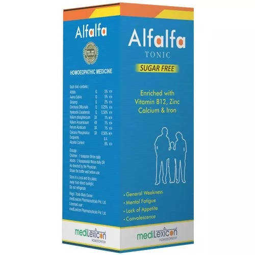 Medilexicon Homeopathy Alfalfa Sugar Free Tonic