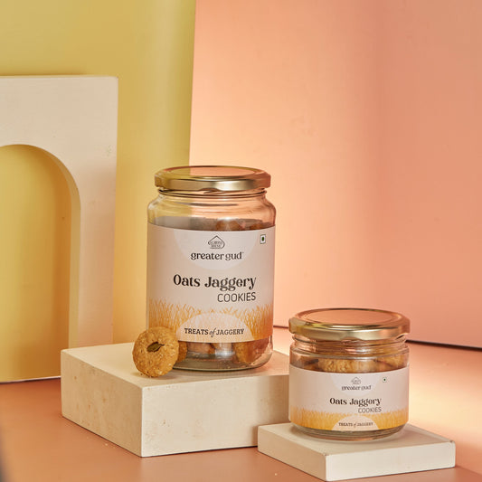 Almond House Oats Jaggery Cookies Jar