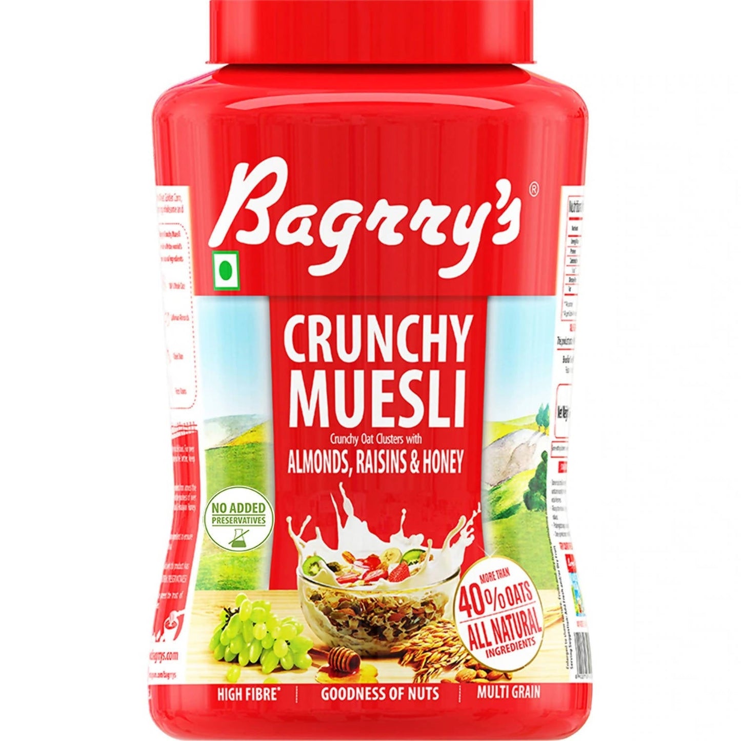 Bagrry's Crunchy Muesli - Almonds, Raisins & Honey - BUDNE