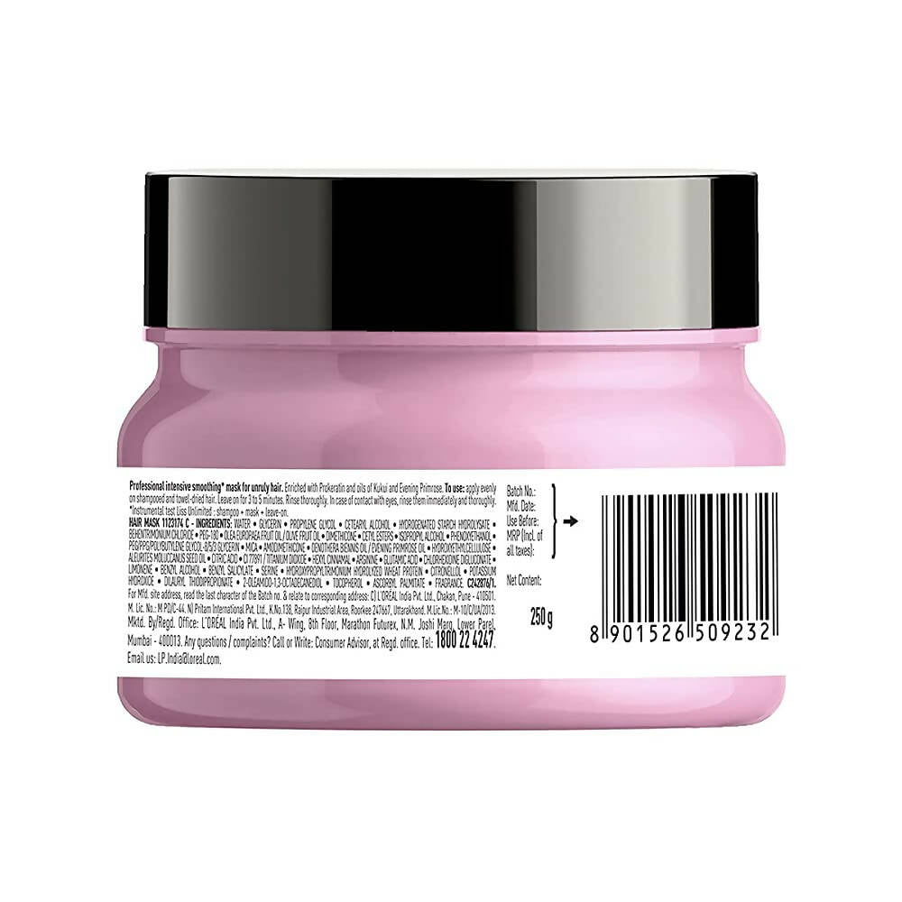 L'Oreal Paris Liss Unlimited Hair Mask With Pro-Keratin, Serie Expert