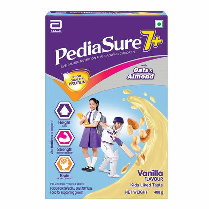 Pediasure 7 Plus Oats & Almond Nutrition Drink Powder Vanilla Flavour -  USA, Australia, Canada 