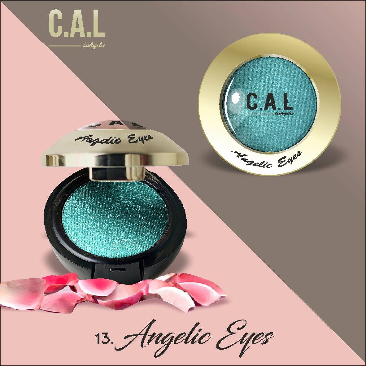 CAL Los Angeles Angelic Eye Shadow (Single Eyes) 13-Green - BUDNE