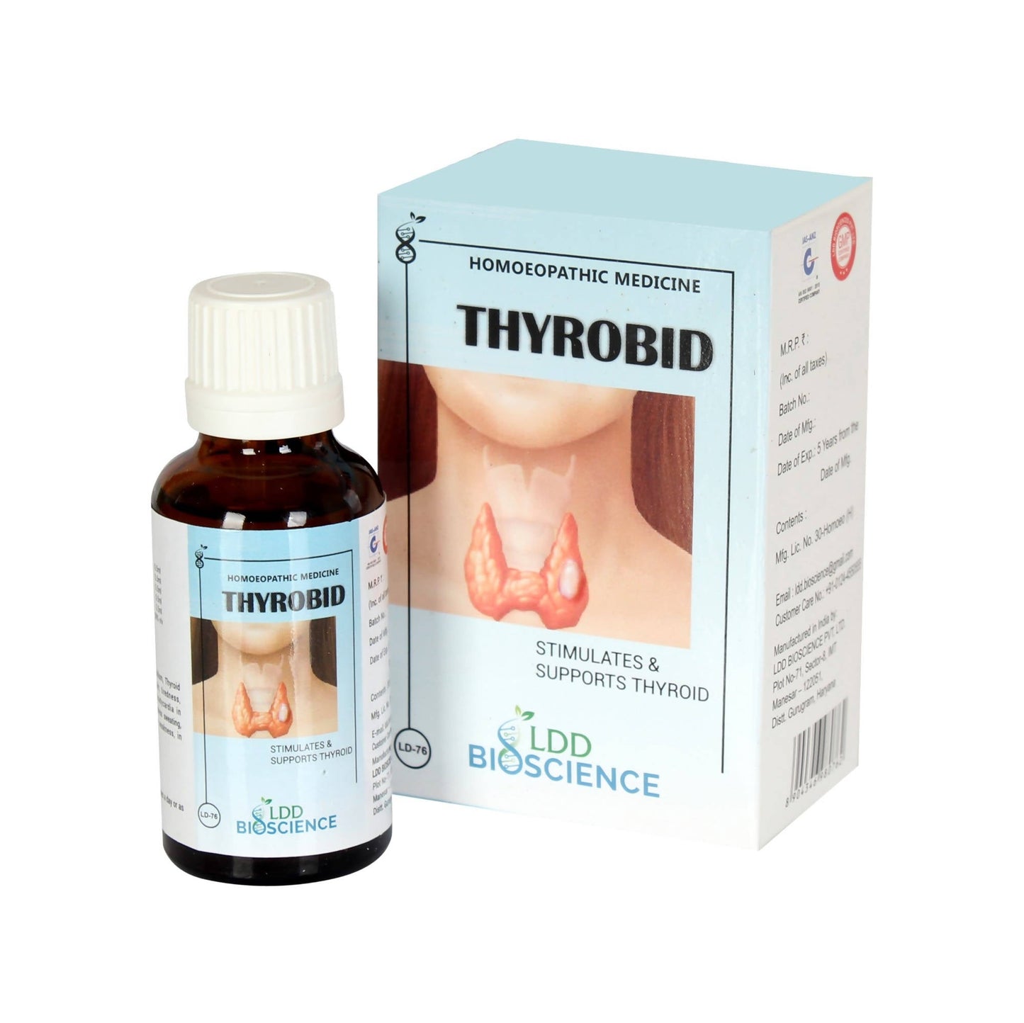 LDD Bioscience Homeopathy Thyrobid Drops