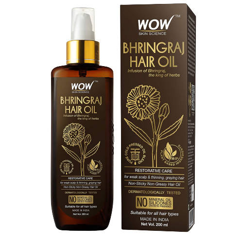 Wow Skin Science Bhringraj Hair Oil -  USA 