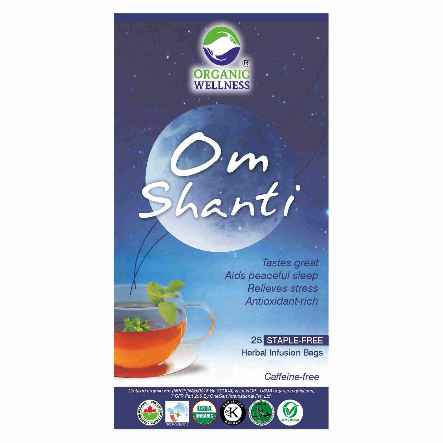 Organic Wellness Om Shanti Teabags
