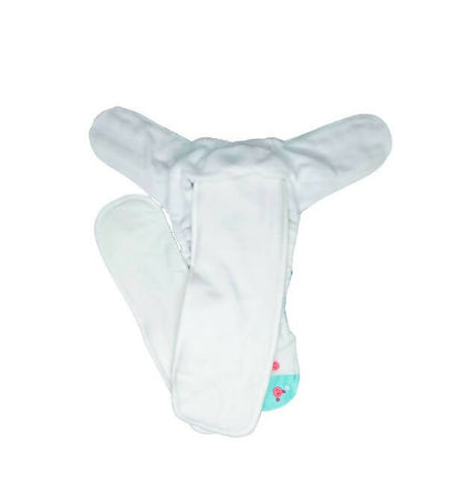 Kindermum Nano Aio Cloth Diaper With 2 Organic Cloth Insert- Seashore For Kids