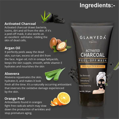 Glamveda Active Charcoal Peel Off Mask