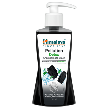 Himalaya Herbals Pollution Detox Charcoal Face Wash - BUDNE