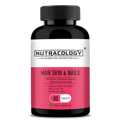 Nutracology Hair Skin & Nails For Hair Growth, Glowing Skin & Strong Nails Tablets - BUDEN