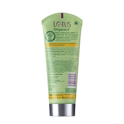 Lotus Organics+ Pristine Purifying Face Wash