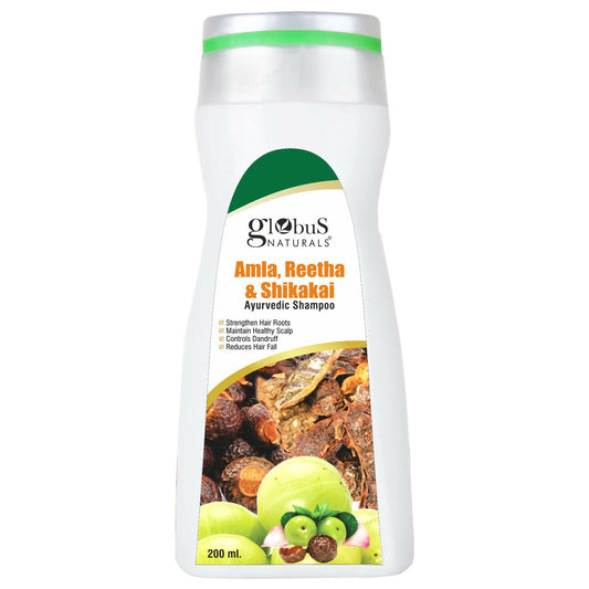 Globus Naturals Amla Reetha Shikakai Shampoo