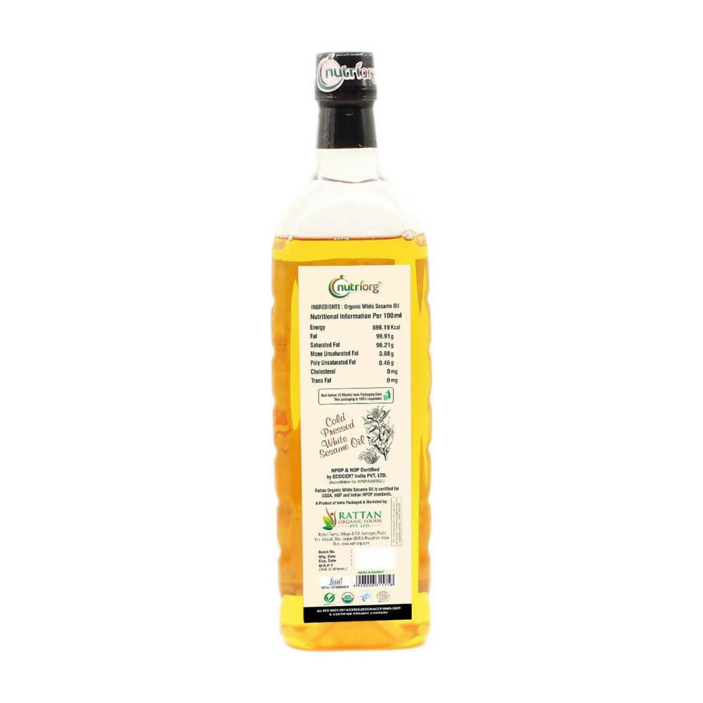 Nutriorg Organic White Sesame Oil