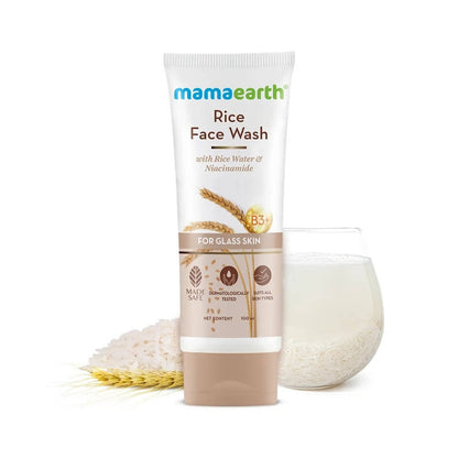 Mamaearth Rice Face Wash With Rice Water & Niacinamide