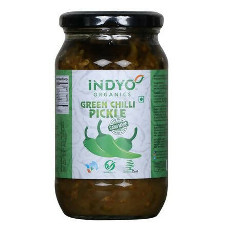 Indyo Organics Green Chilli Pickle - BUDNE