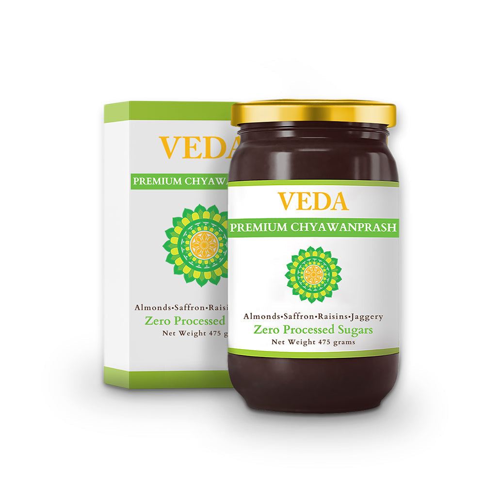 Veda Premium Chyawanprash (Sugar Free) - All Season Jaggery Chyawanprash with Almonds & Saffron, Pure & Fresh -  usa australia canada 