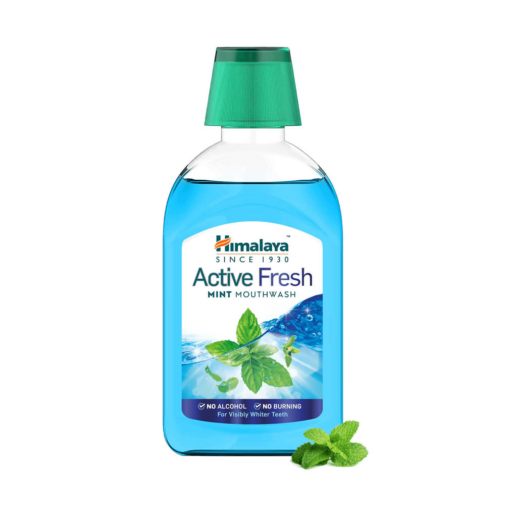 Himalaya Herbals Active Fresh Mint Mouthwash - BUDNEN