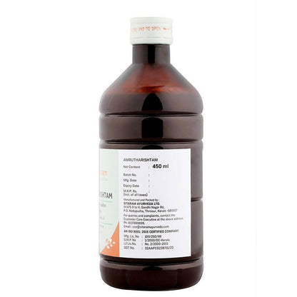 Sitaram Ayurveda Amrutharishtam Syrup