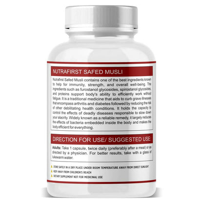 Nutrafirst Safed Musli Extract Capsules