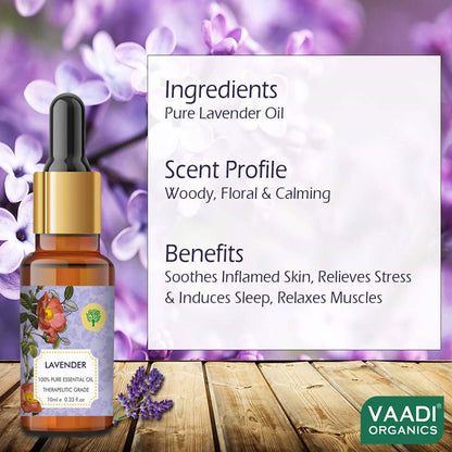 Vaadi Herbals Lavender Oil Therapeutic Grade