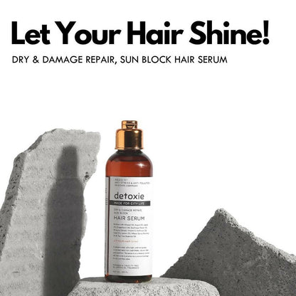 Detoxie Dry & Damage Repair Sun Block Hair Serum