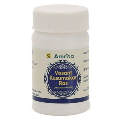 Amrita Vasant Kusumakar Ras (Swarna Rahit) Tablets - BUDNE