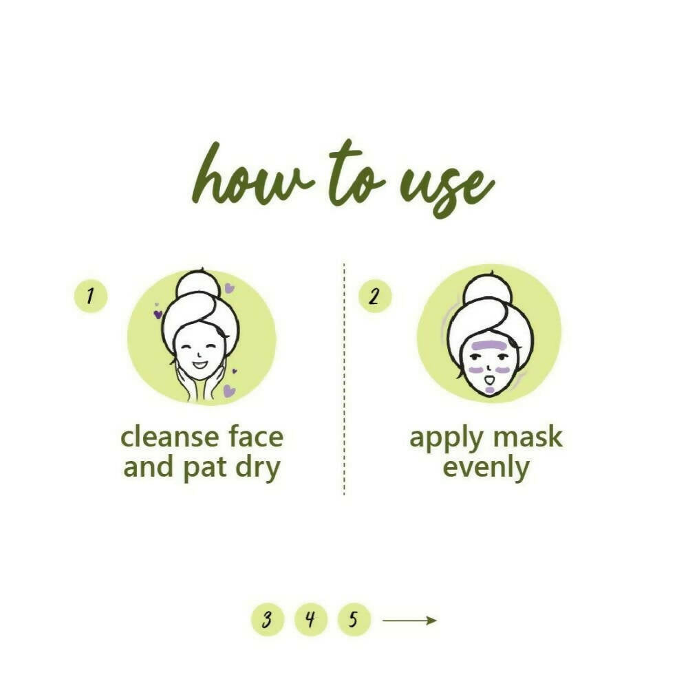 Plum Green Tea Clear Face Mask