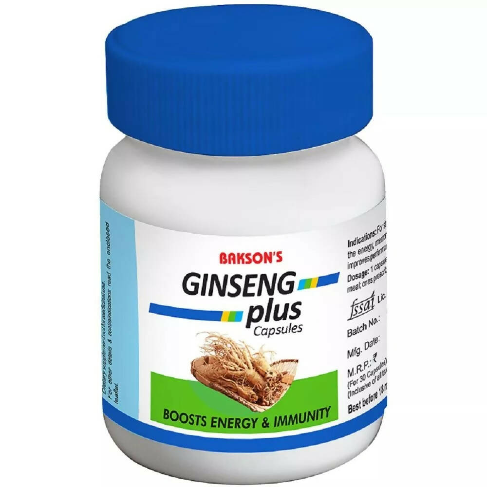 Bakson's Ginseng Plus Capsules - buy in USA, Australia, Canada