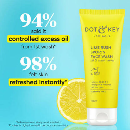 Dot & Key Lime Rush Sports Face Wash