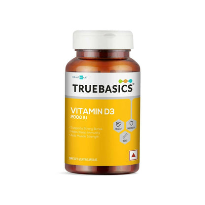 TrueBasics Vitamin D3 2000 IU Capsules