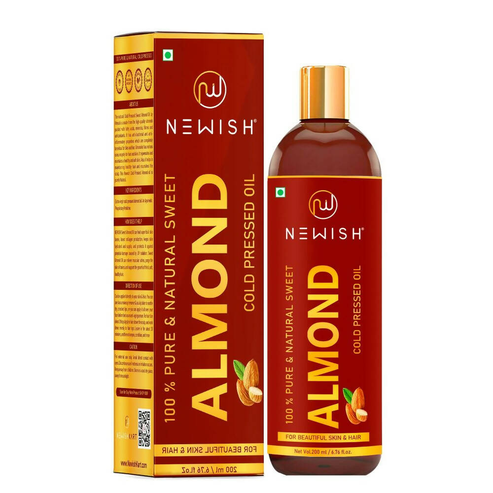 Newish Pure & Natural Sweet Almond Oil for Hair & Skin - buy-in-usa-australia-canada