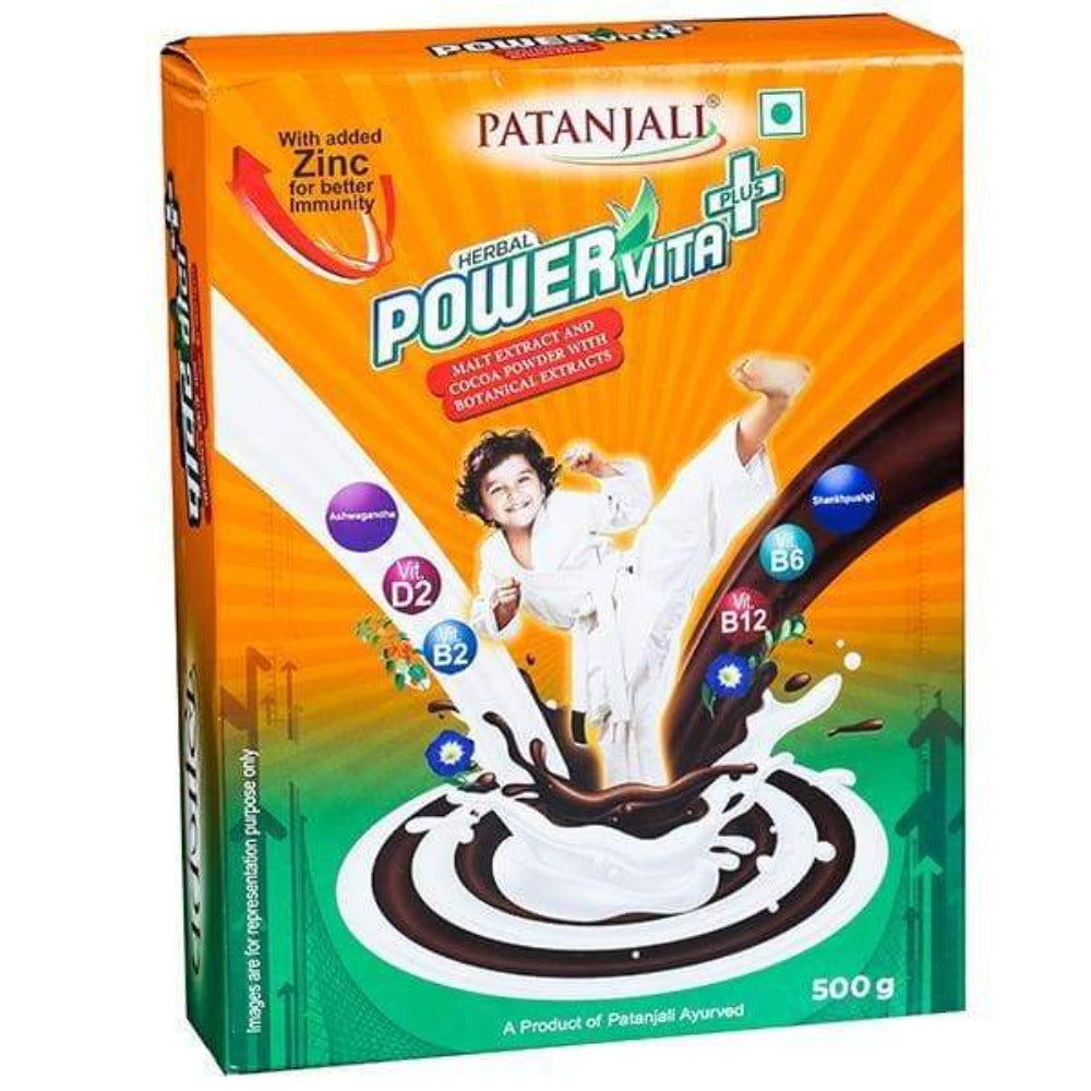 Patanjali Herbal Powervita Powder Plus Refill Pack - 500Gm