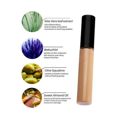 Ruby's Organics Hydra Liquid Concealer-HC 4 - Medium to Deep Skin Tones