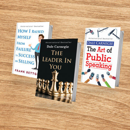 Personality Development for Business Management Books Set of 3| Success In Selling, Leaders, The Art of Public Speaking