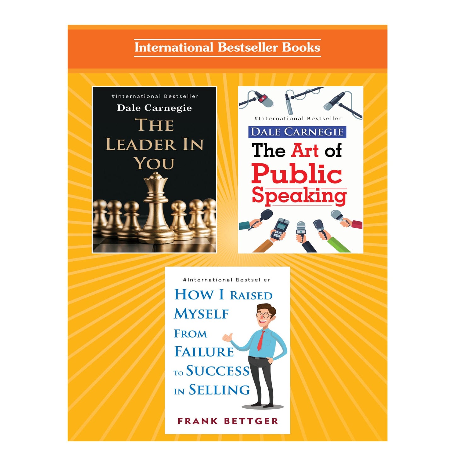 Personality Development for Business Management Books Set of 3| Success In Selling, Leaders, The Art of Public Speaking