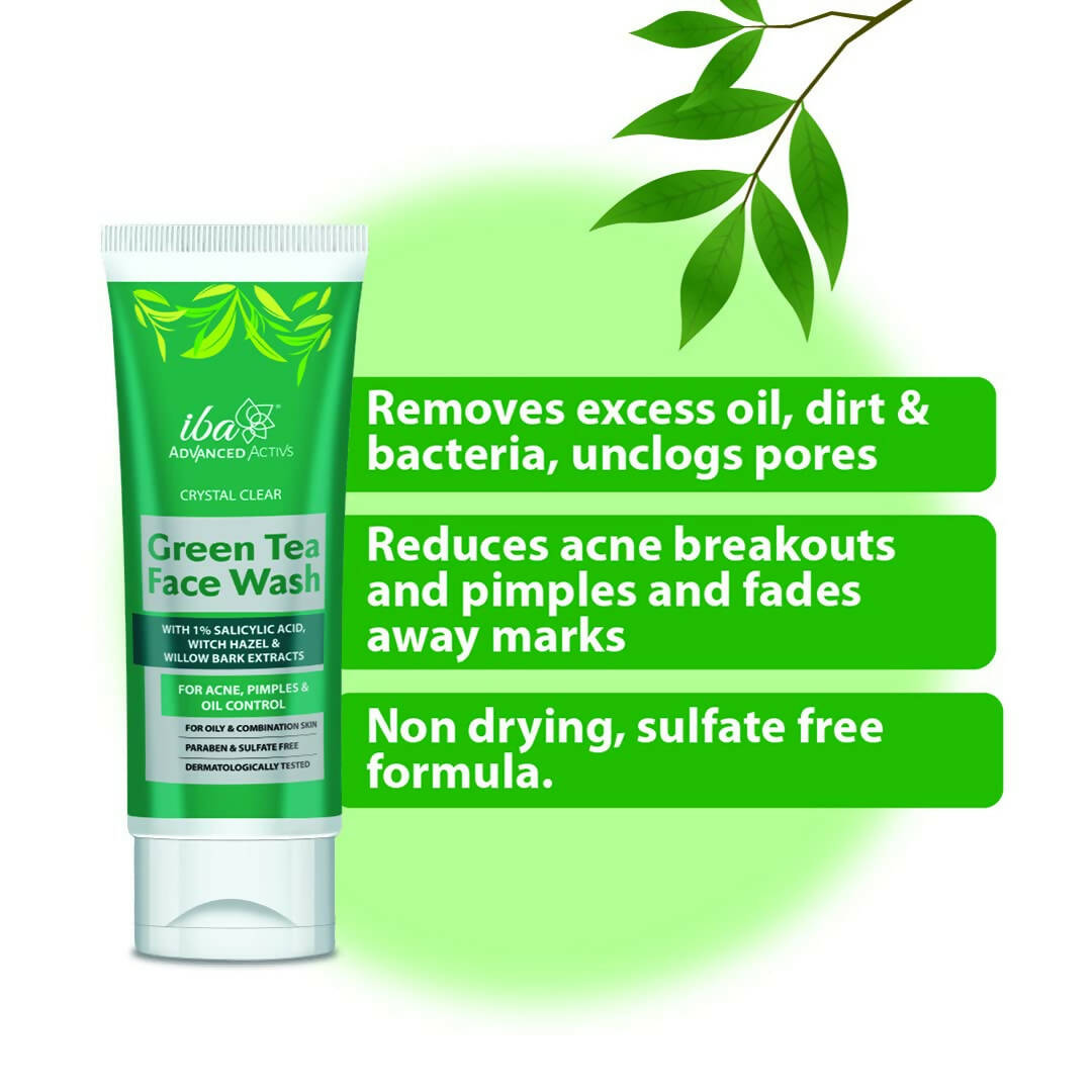 Iba Advanced Activs Crystal Clear Green Tea Face Wash