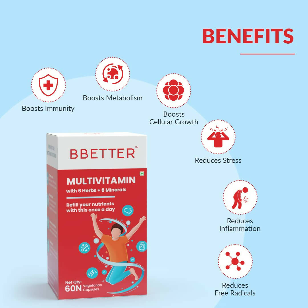 BBETTER Multivitamin Capsules for Men & Women