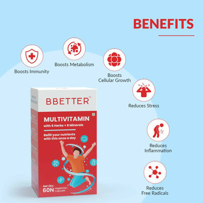 BBETTER Multivitamin Capsules for Men & Women