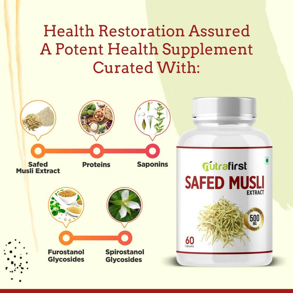 Nutrafirst Safed Musli Extract Capsules