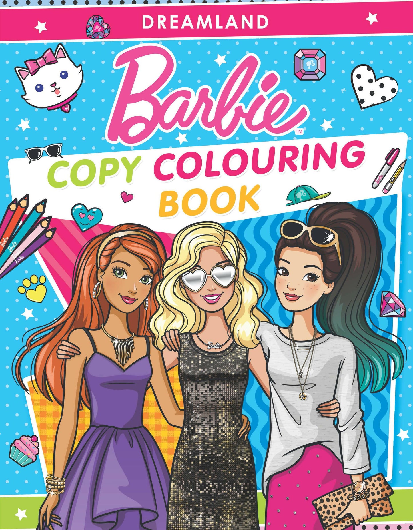 Dreamland Publications Barbie Copy Colouring Book : Children Drawing, Painting & Colouring Book